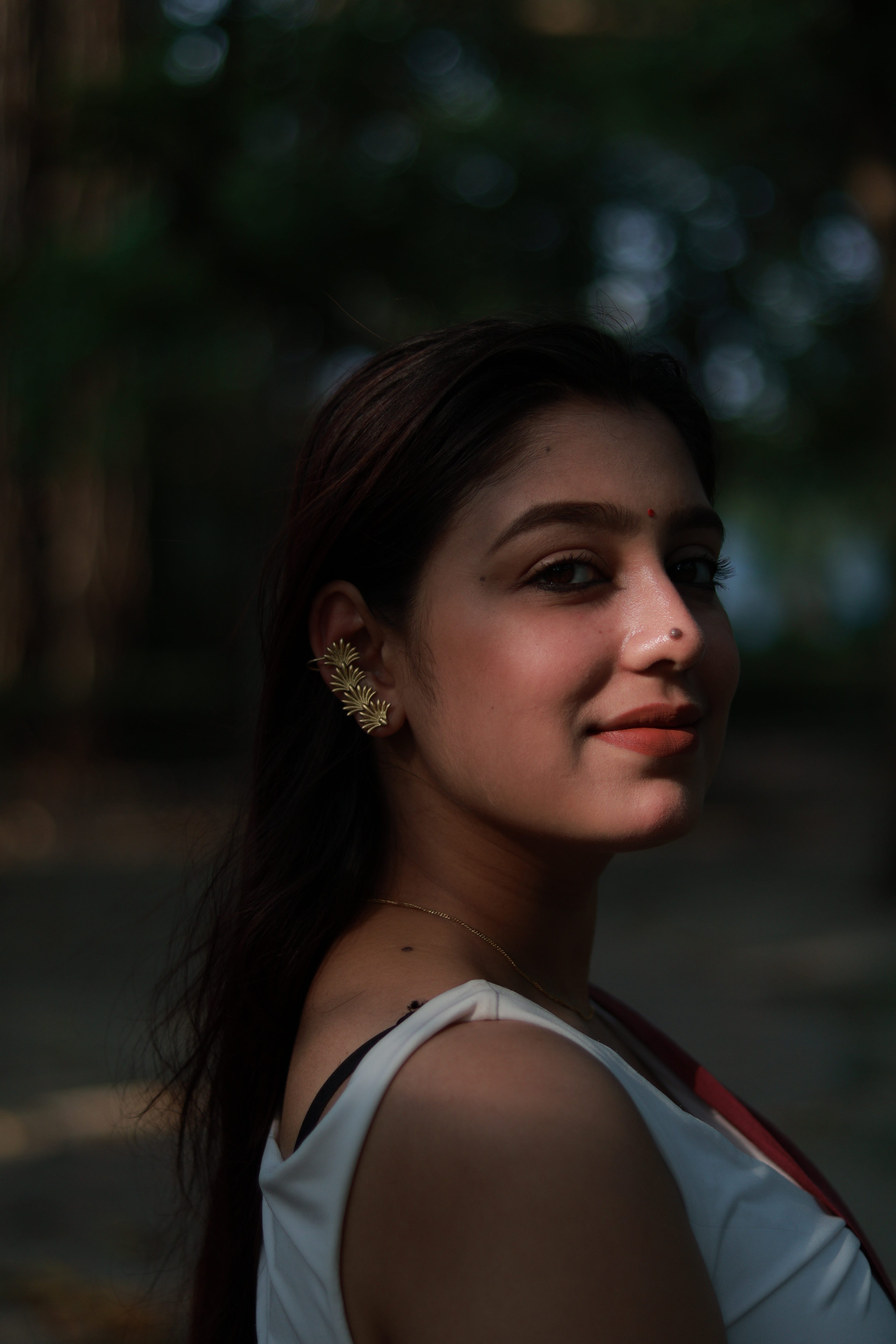 Small Leaves • Brass Ear Cuffs