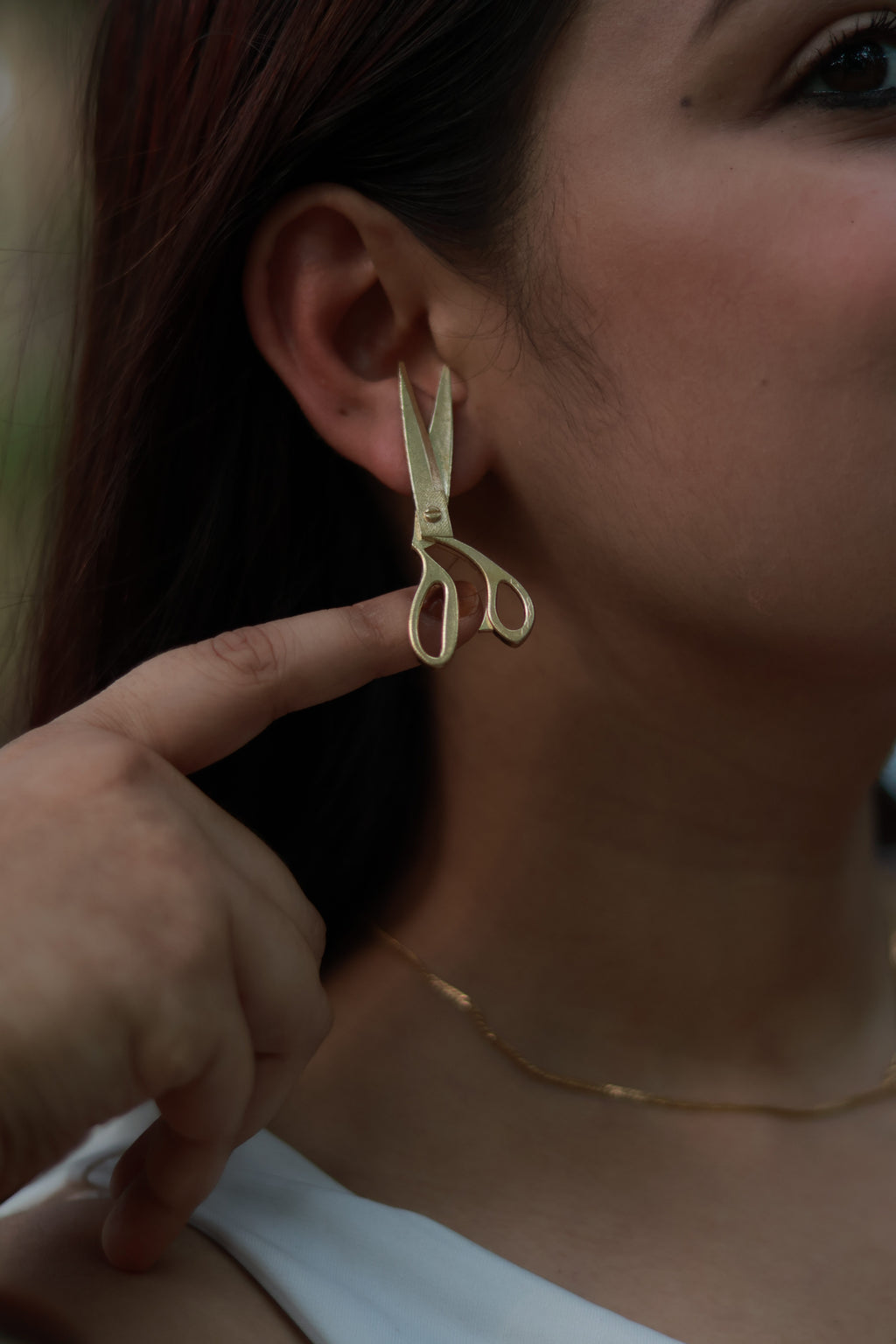 Scissors • Brass Earrings