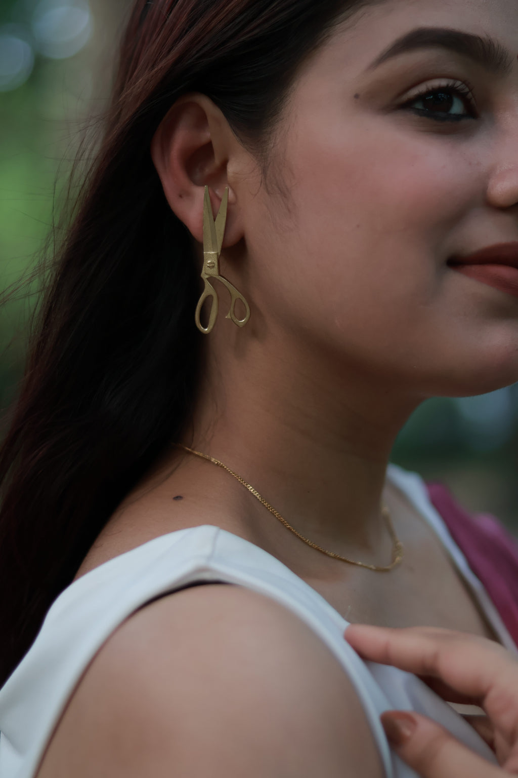 Scissors • Brass Earrings