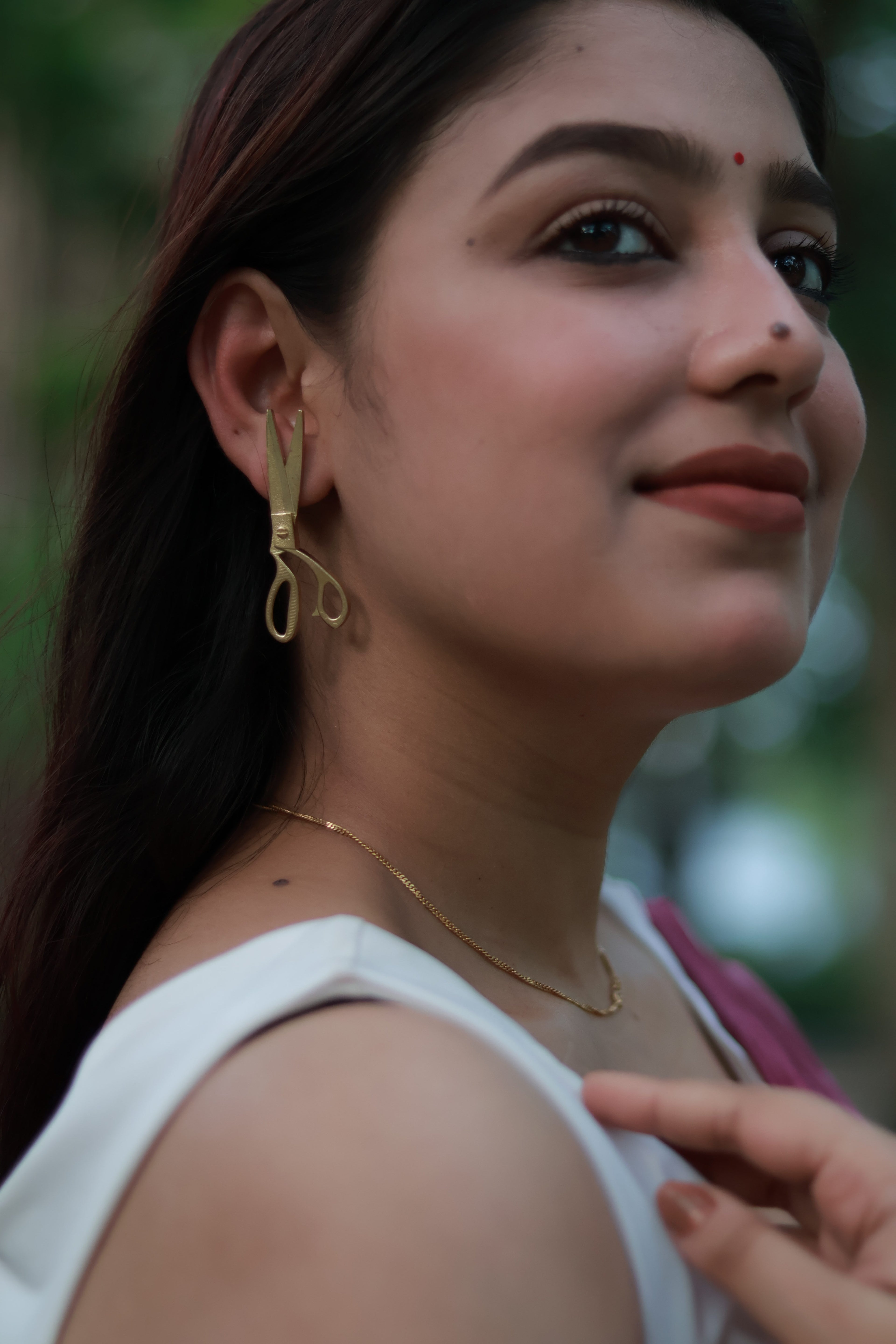 Scissors • Brass Earrings