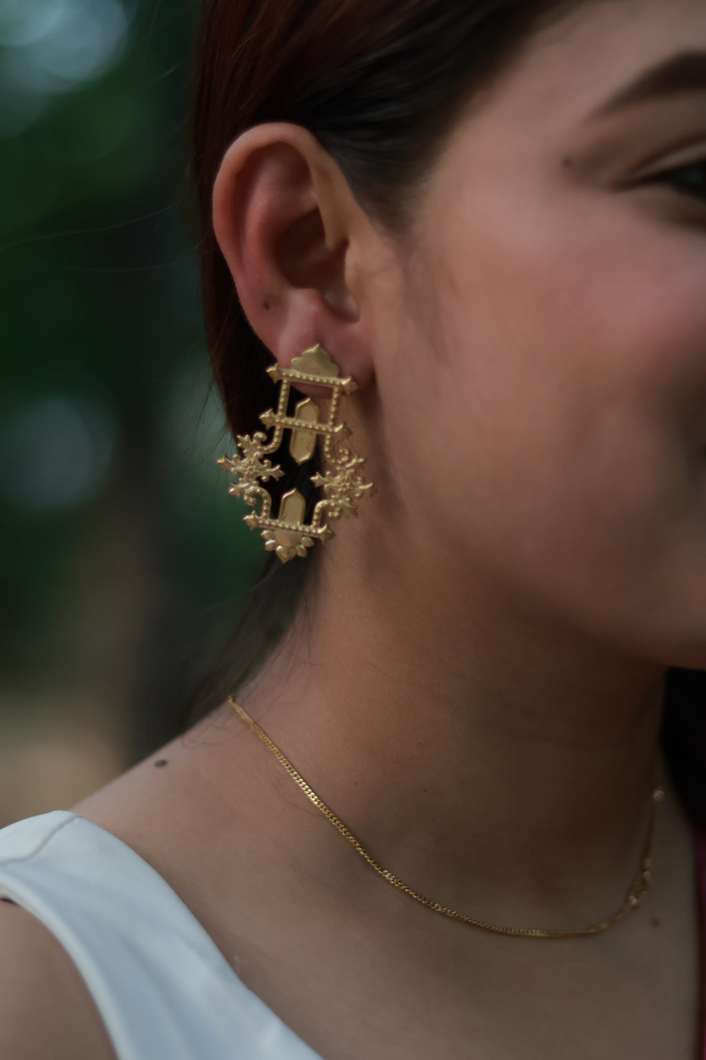 Reflection • Brass Earrings
