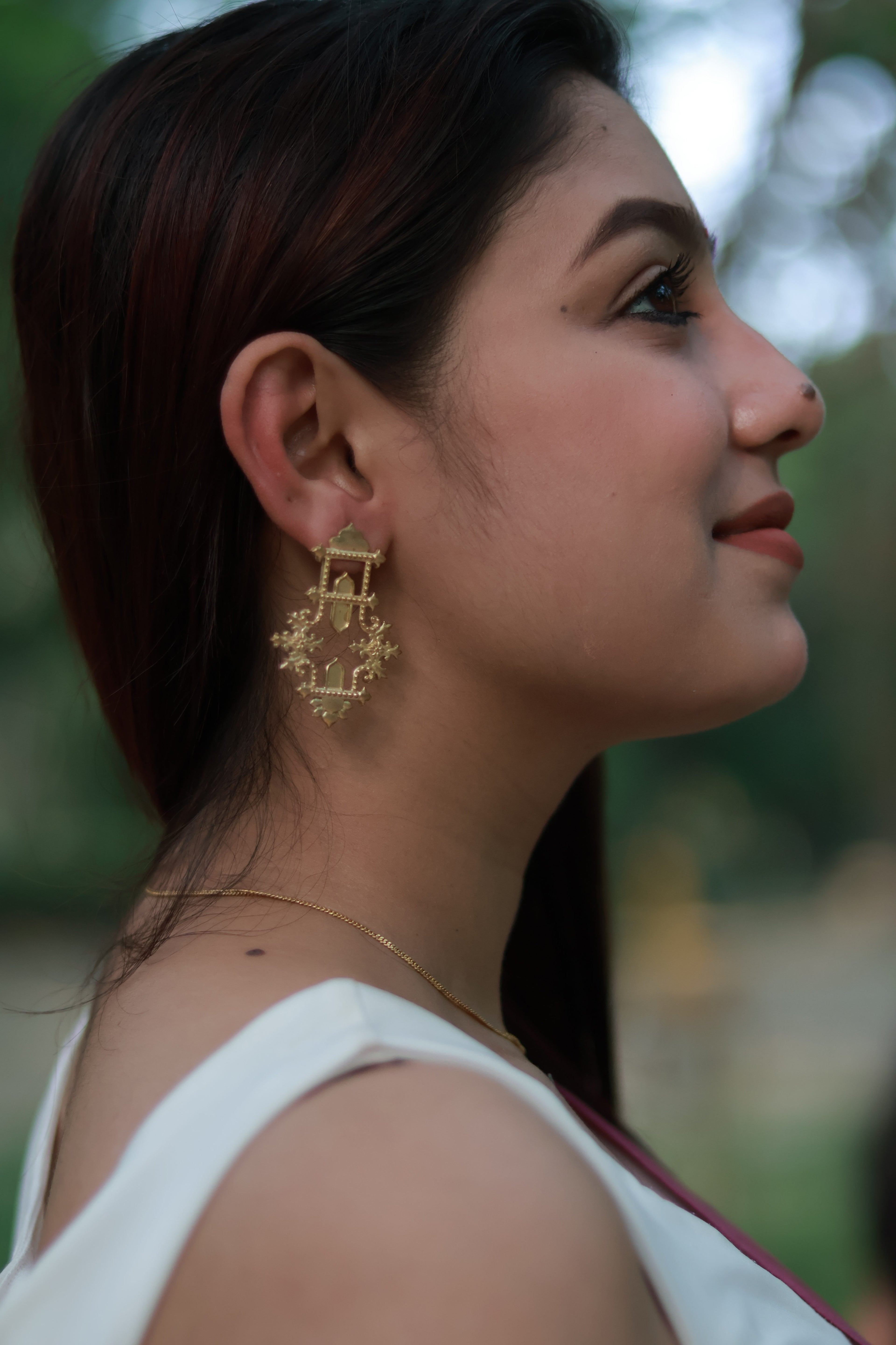 Reflection • Brass Earrings