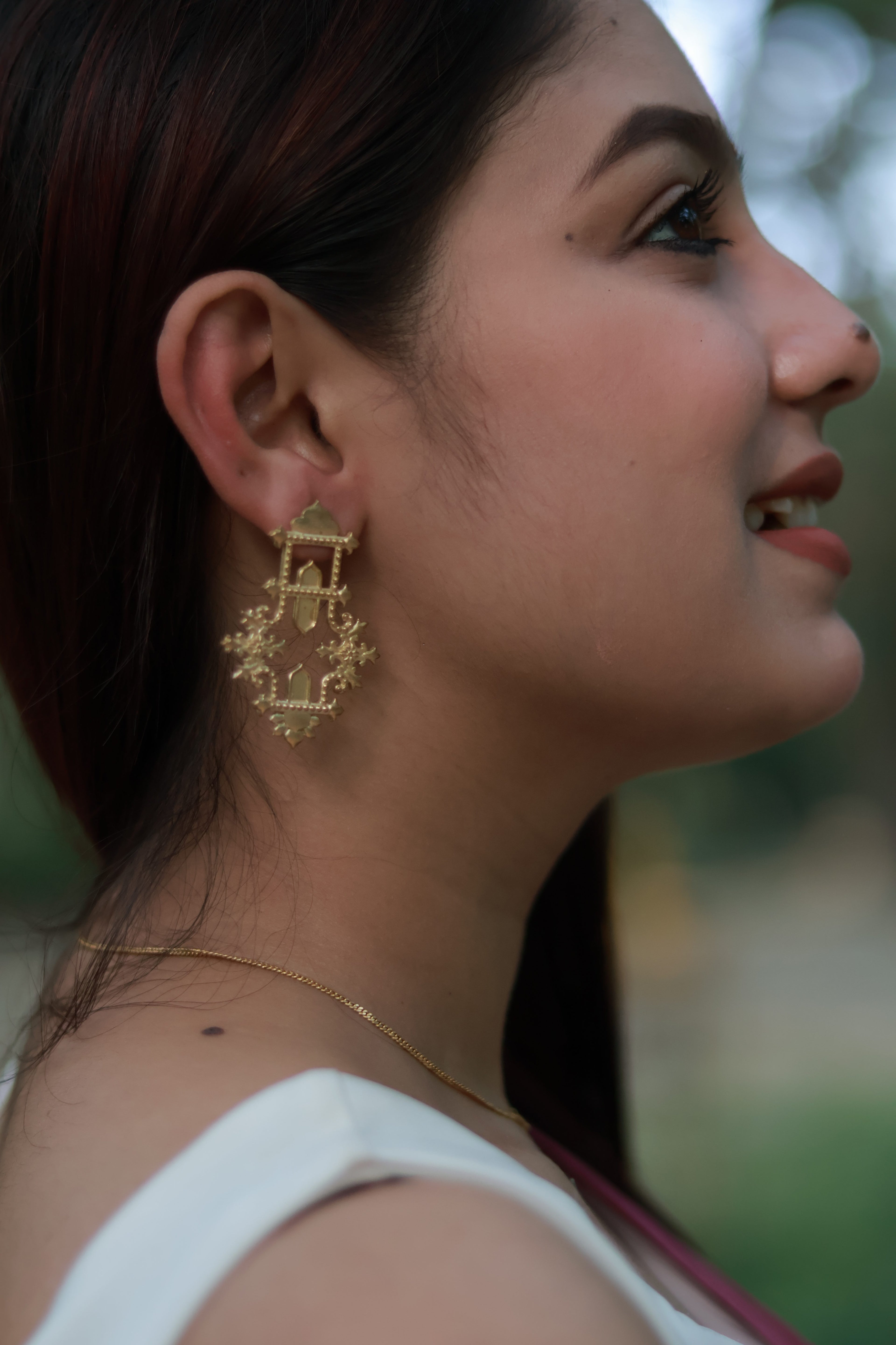 Reflection • Brass Earrings