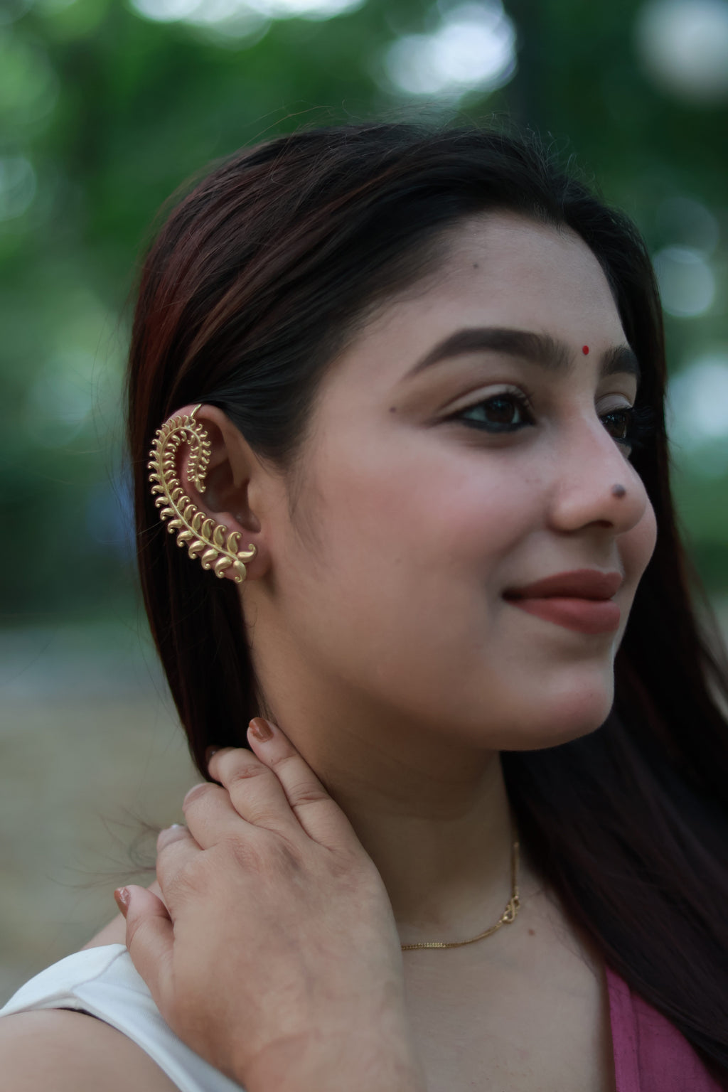 Big Leaves • Brass Ear Cuffs