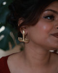 Abstract Sculpture • Brass Studs Earrings