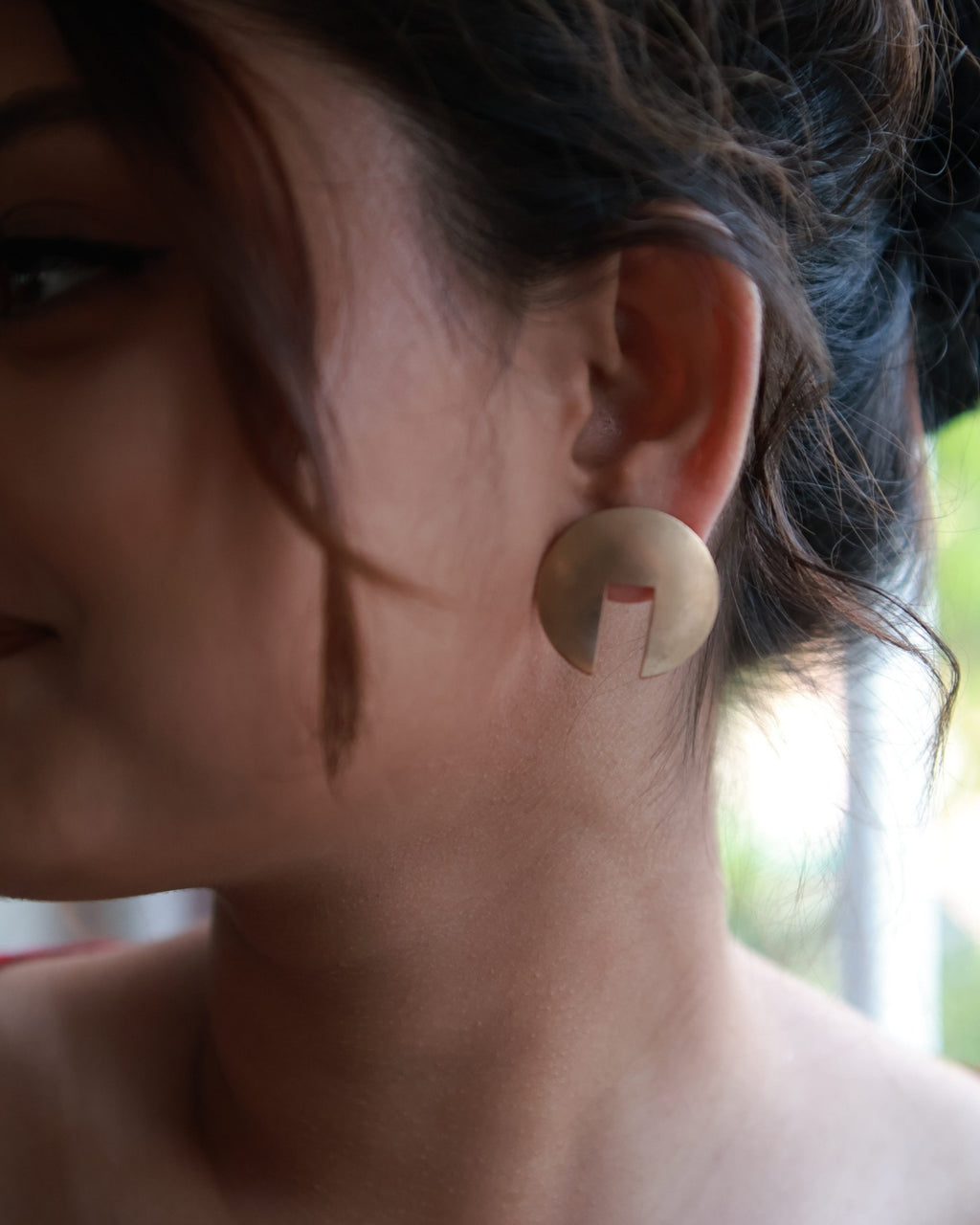 Door • Brass Studs Earrings