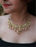 Drip • Brass Necklace