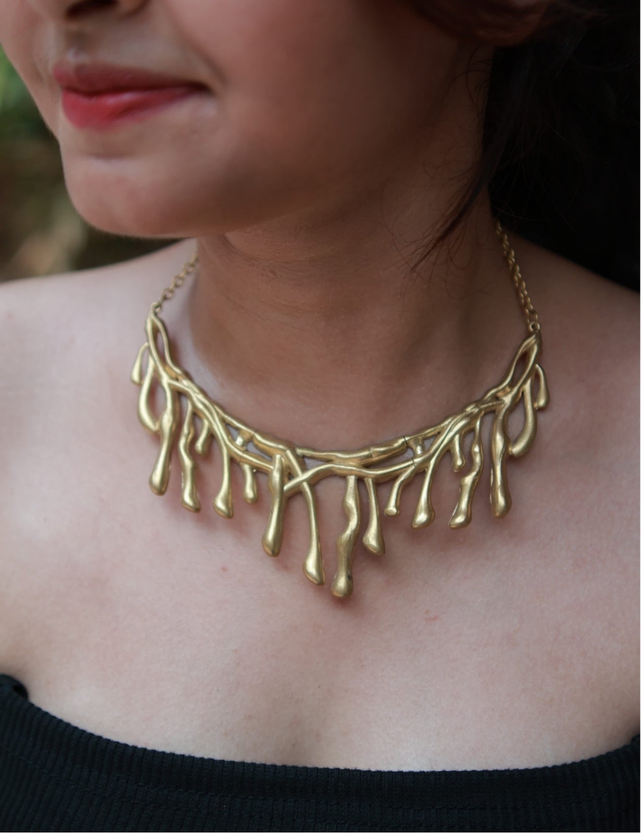 Drip • Brass Necklace
