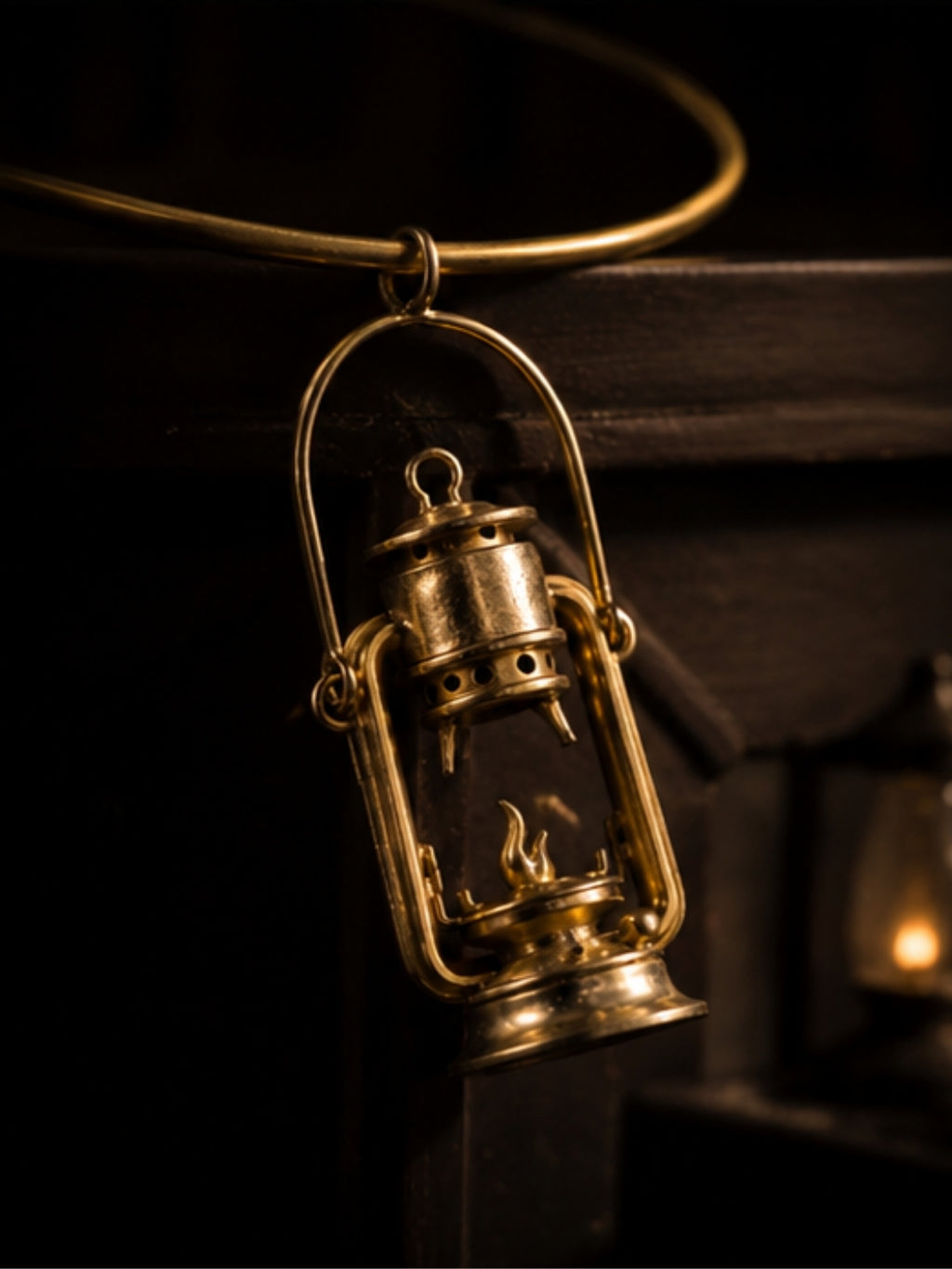 Lantern • Brass Hasuli Necklace