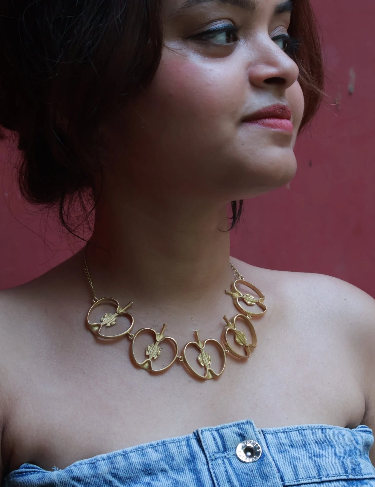 Apples • Brass Necklace