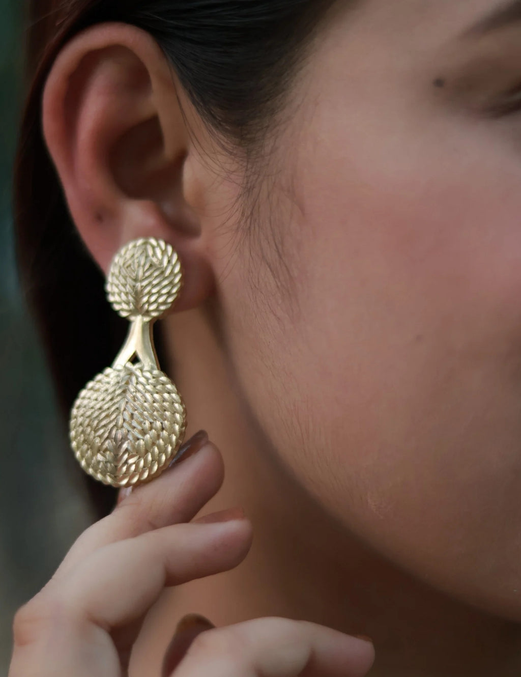 Braided Circles • Brass Earrings