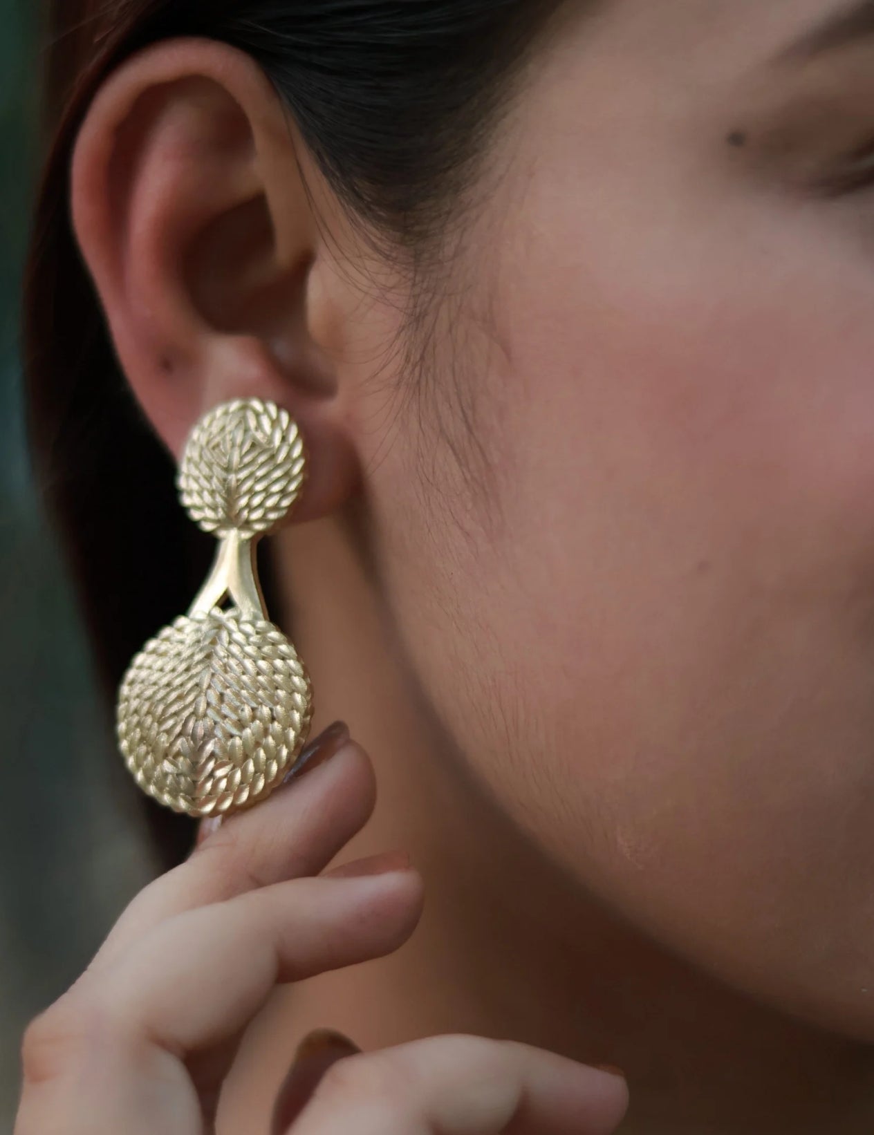 Braided Circles • Brass Earrings