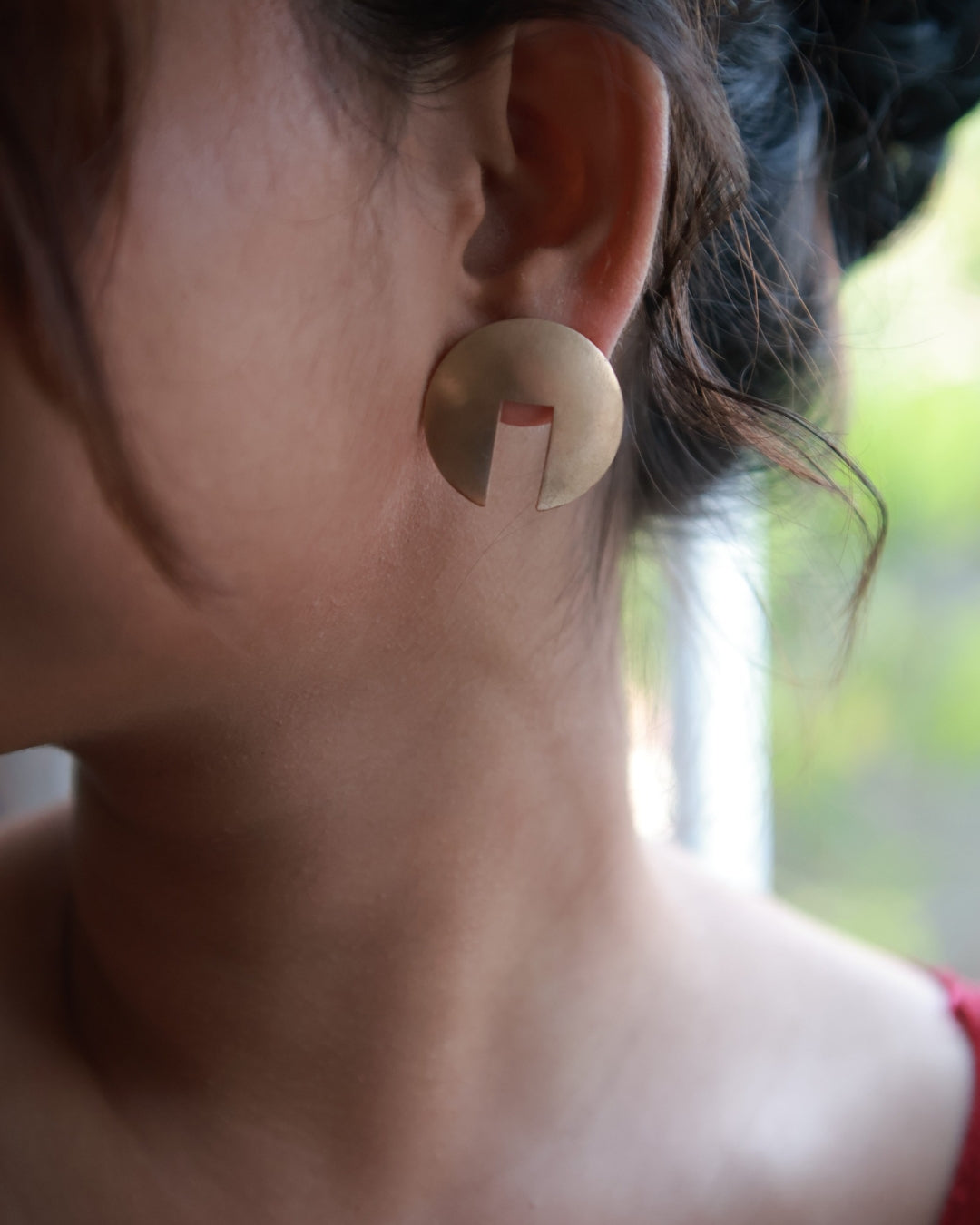 Door • Brass Studs Earrings