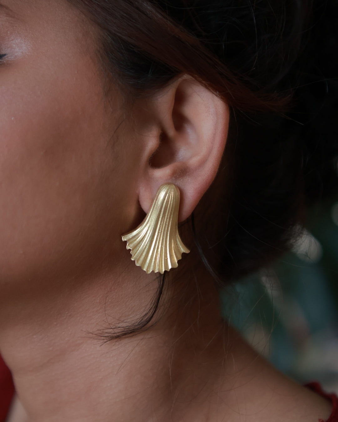 Gown • Brass Studs Earrings