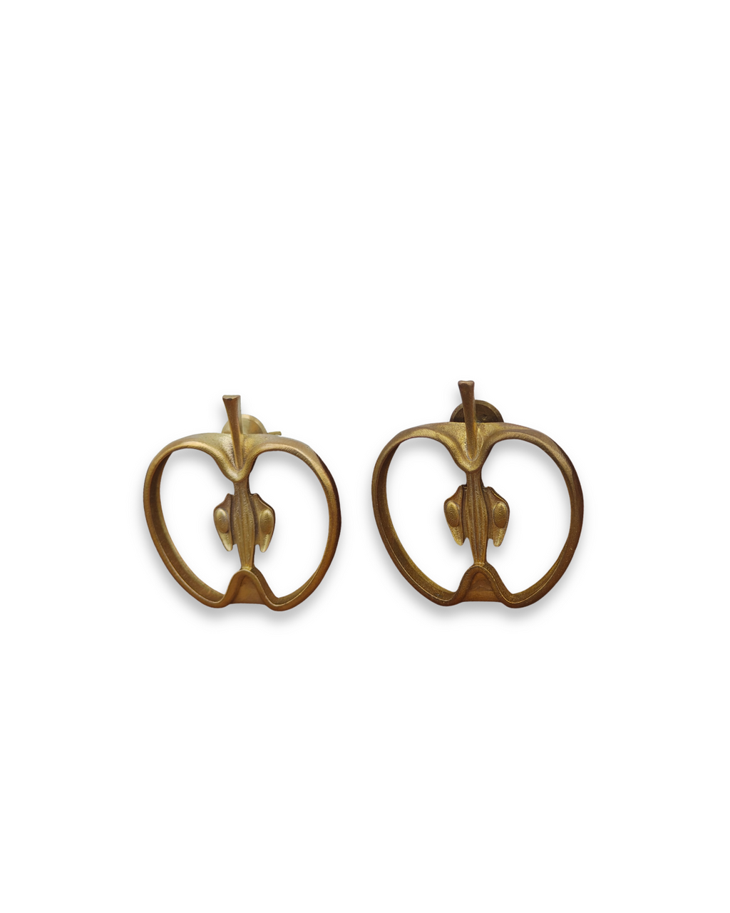 Apples • Brass Studs Earrings