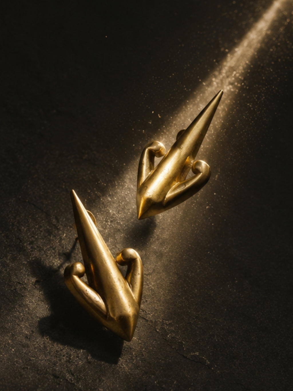 Arrow • Brass Earrings
