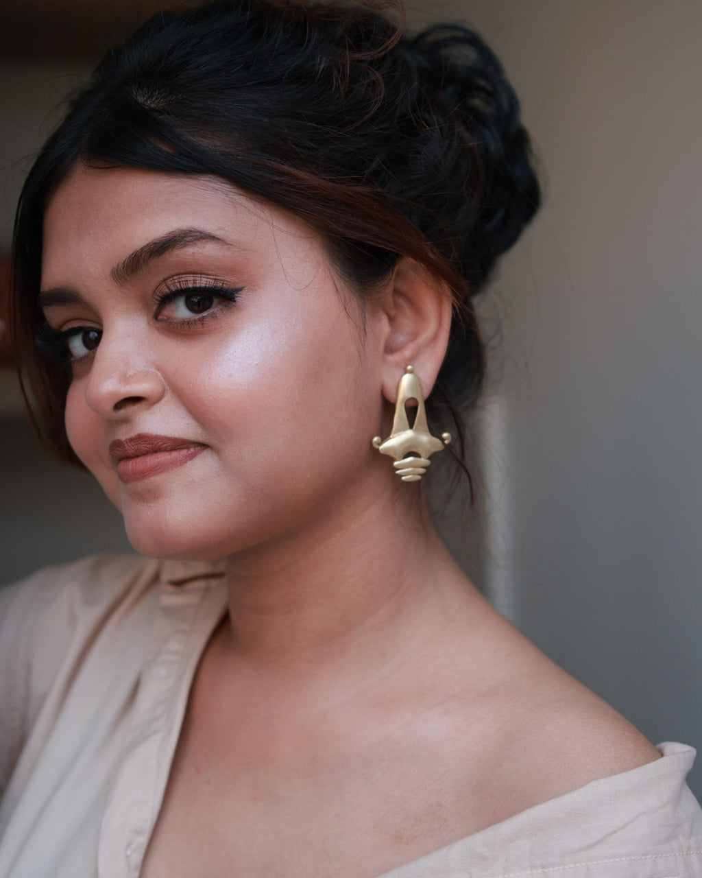 Temple • Brass Earrings