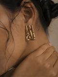 Rice • Brass Earrings