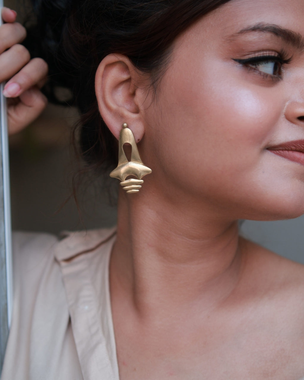 Temple • Brass Earrings