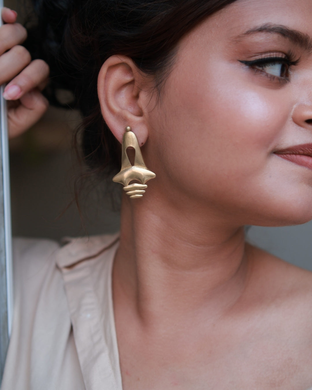 Temple • Brass Earrings