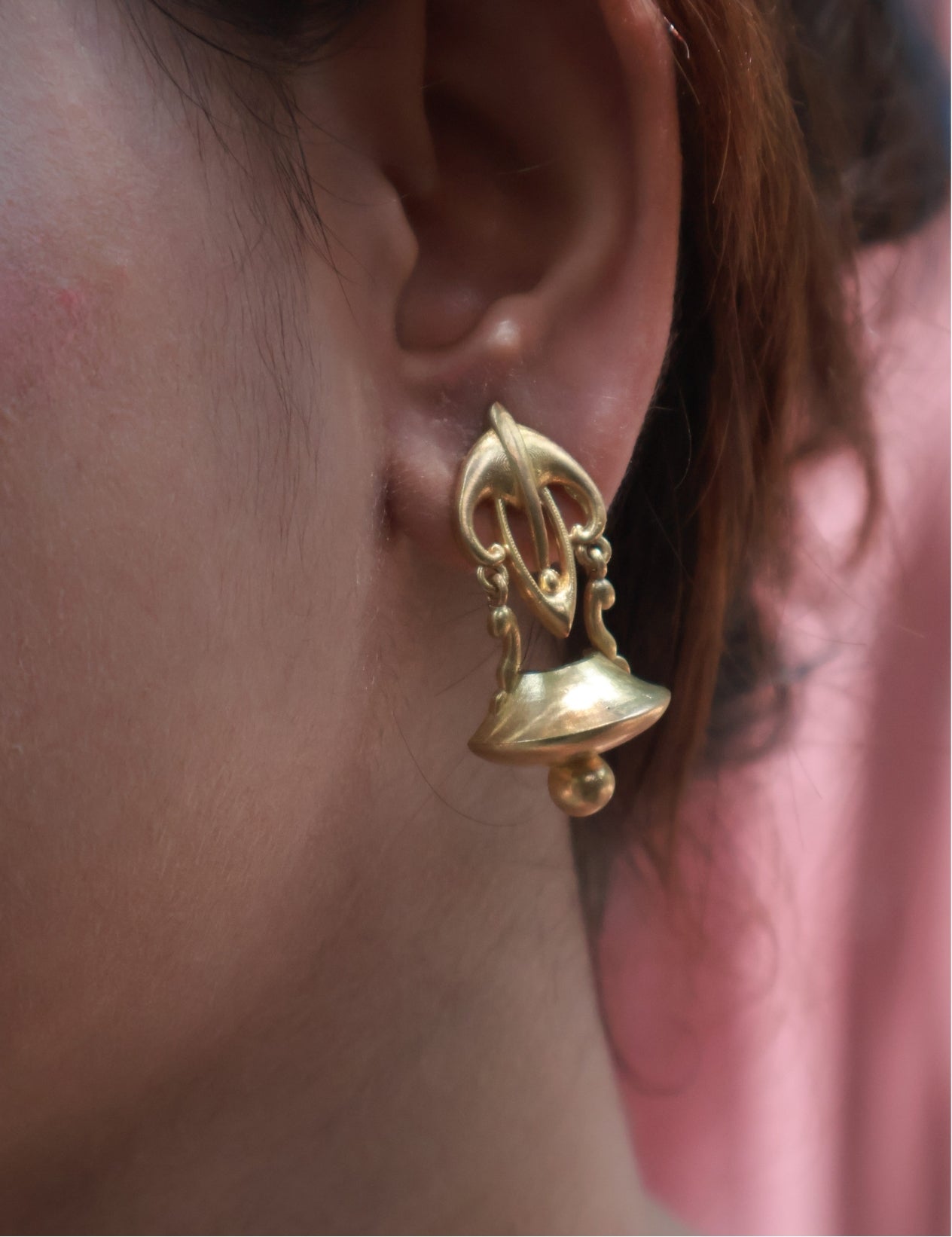 Bell • Brass Earrings