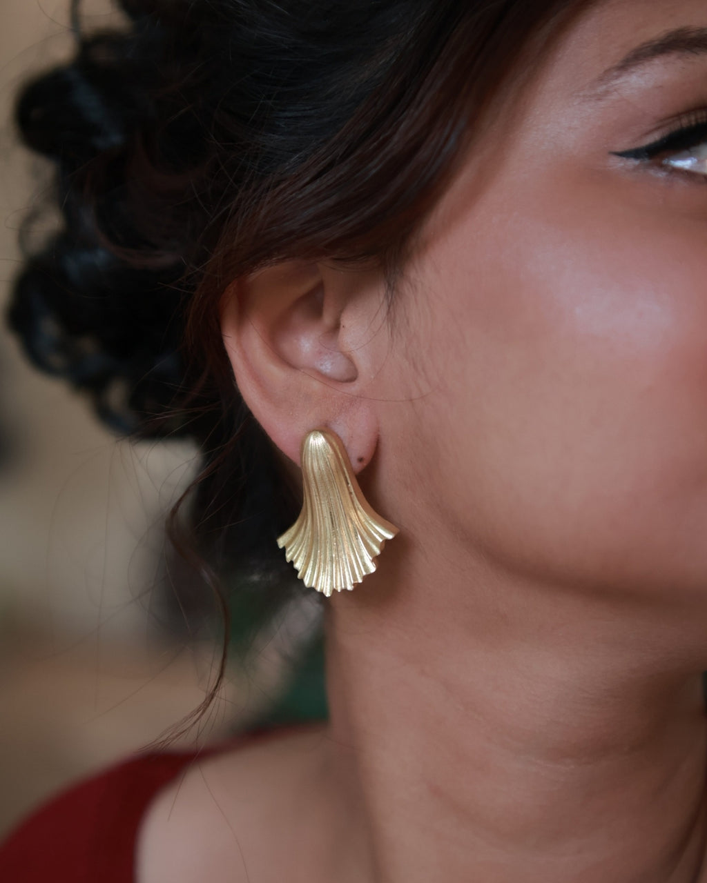 Gown • Brass Studs Earrings