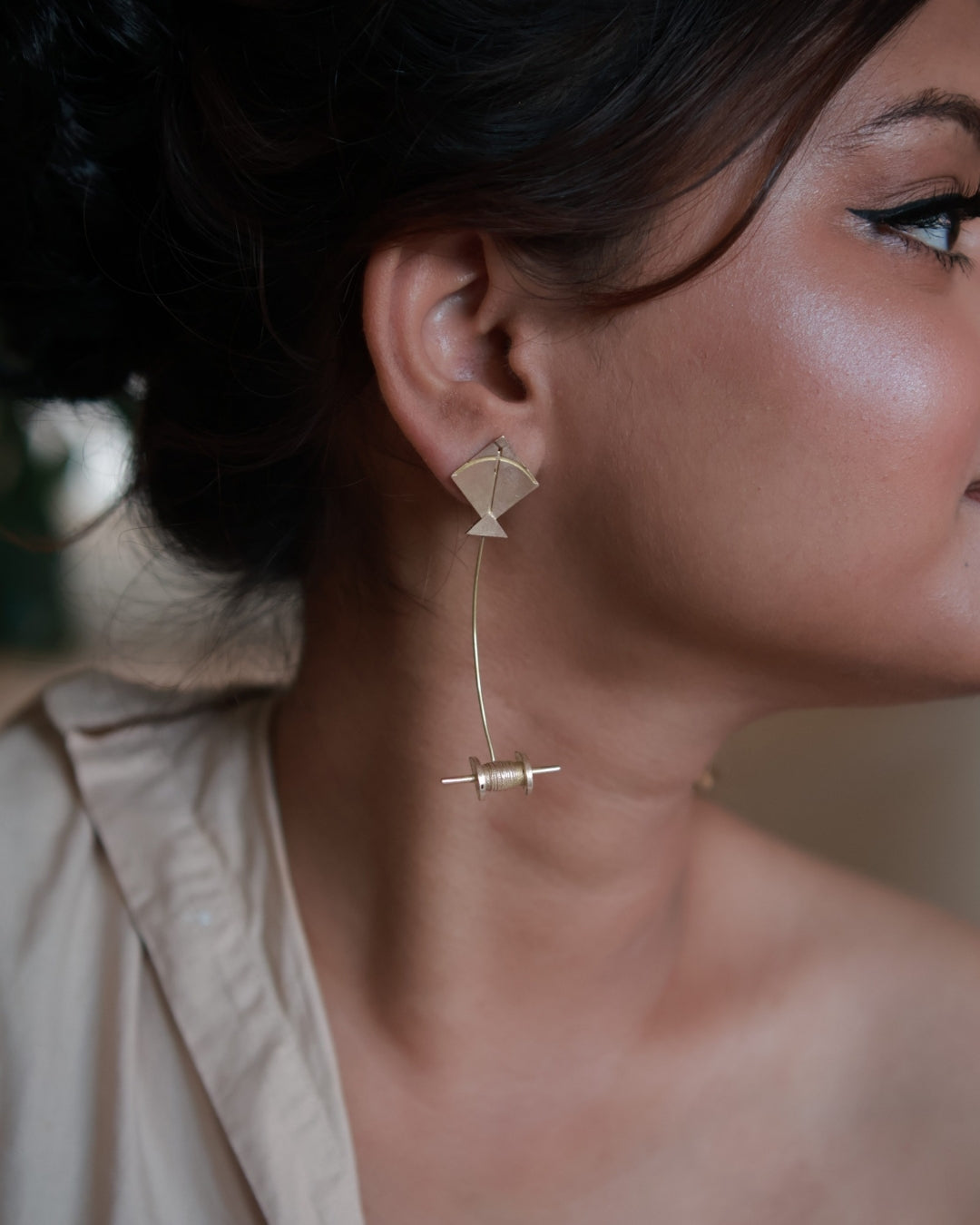 Kite • Brass Earrings