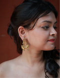 Kiss • Brass Earrings