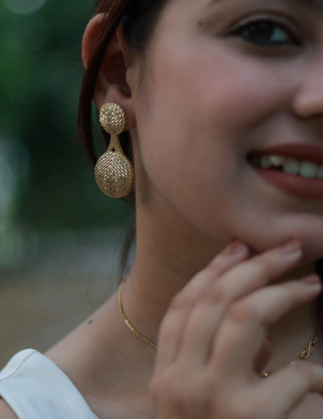 Braided Circles • Brass Earrings