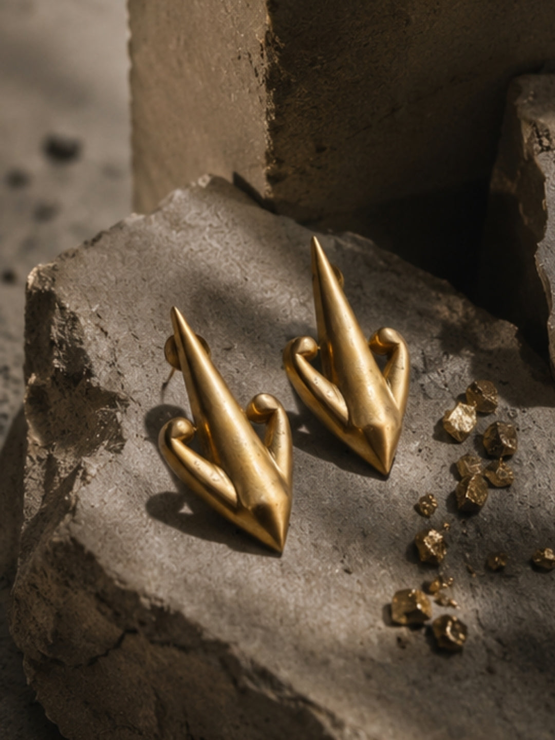 Arrow • Brass Earrings
