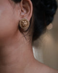 Lion • Brass Studs Earrings