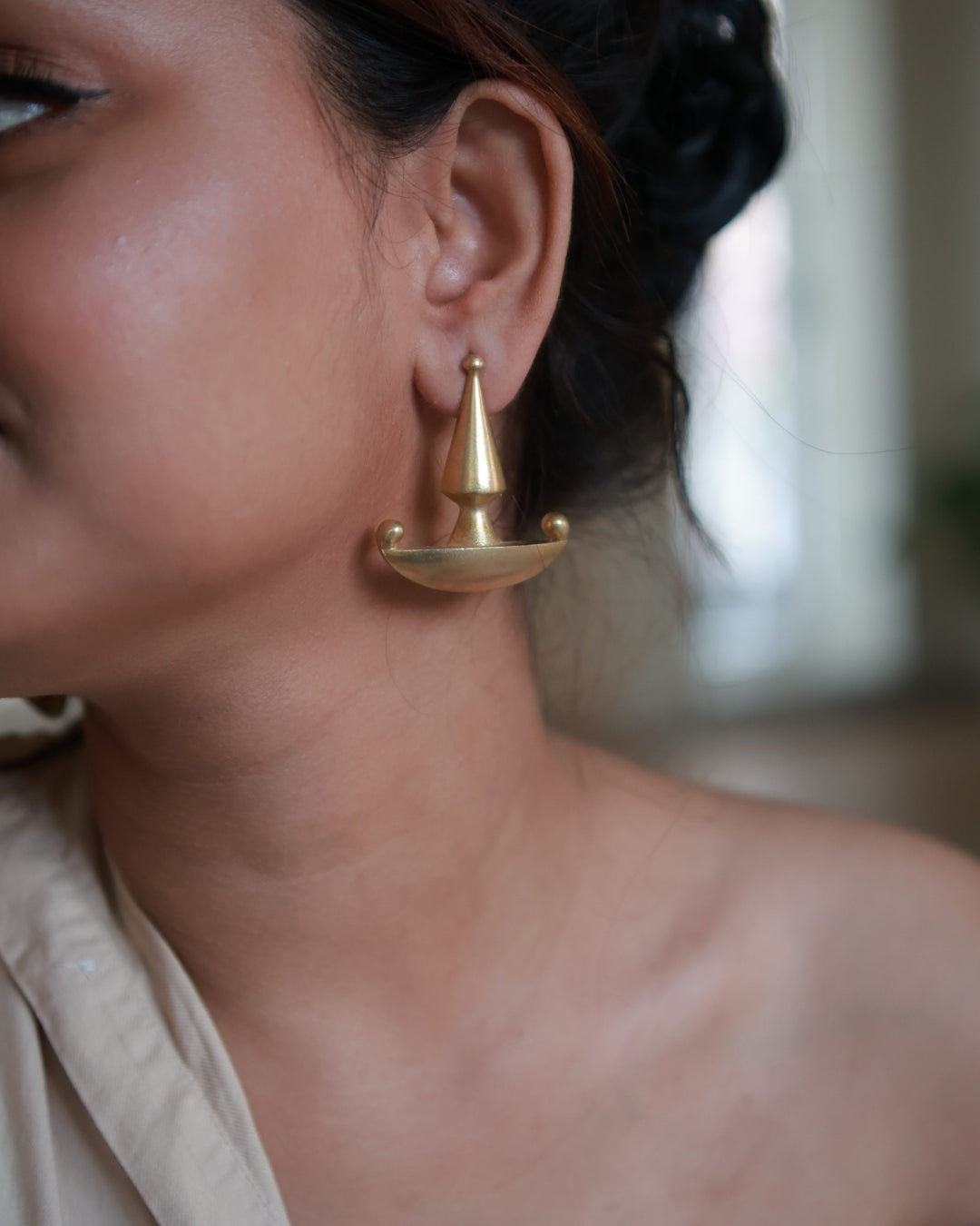 Boat • Brass Earrings
