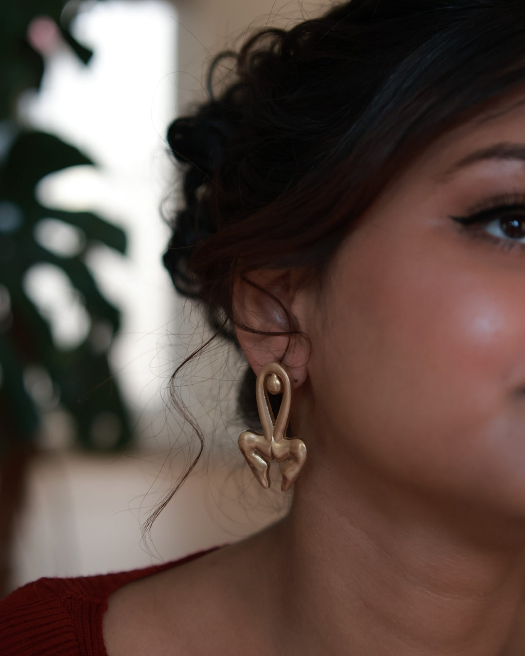 Woman • Brass Earrings