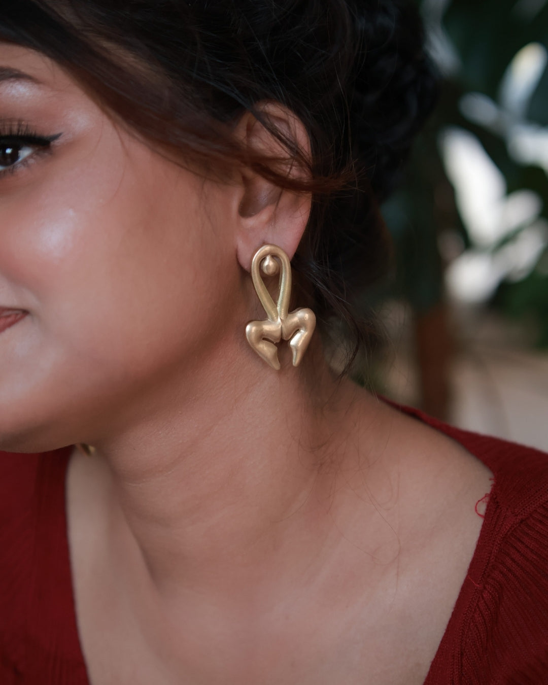 Woman • Brass Earrings