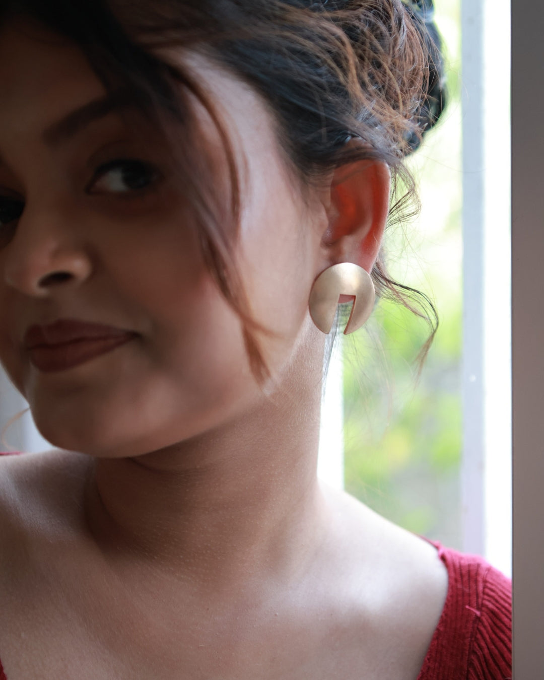 Door • Brass Studs Earrings