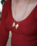 Crows • Brass Pendant with Chain