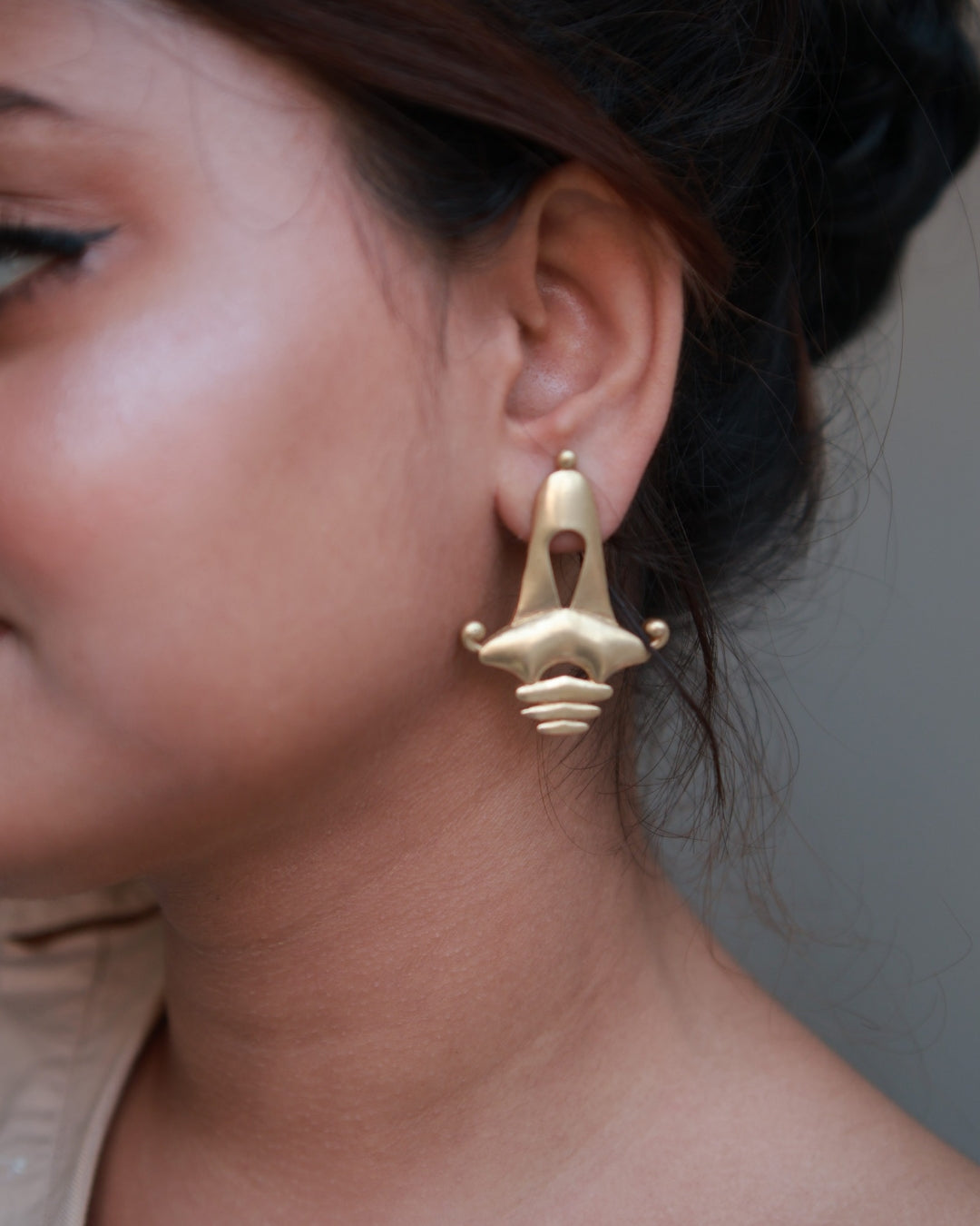 Temple • Brass Earrings