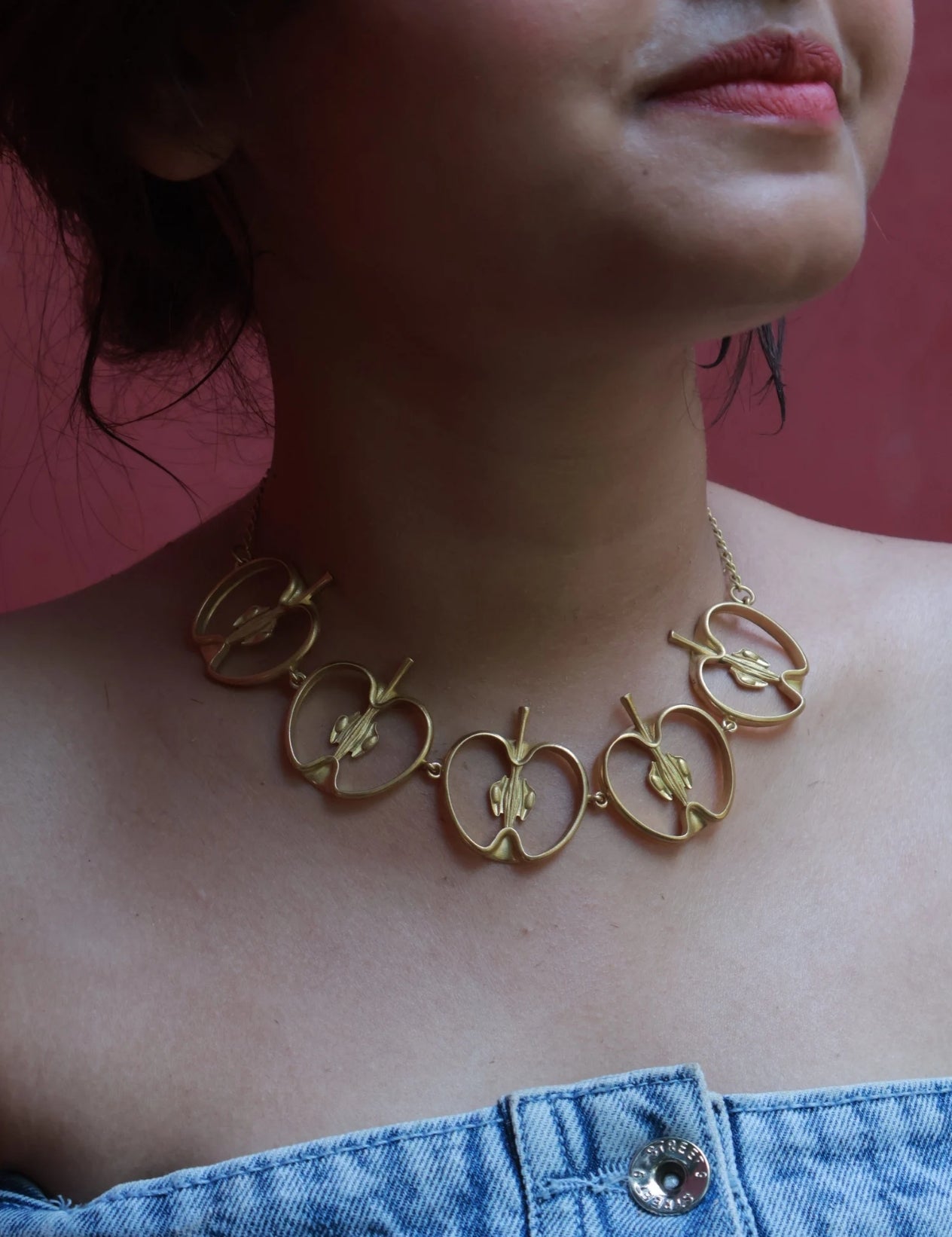 Apples • Brass Necklace
