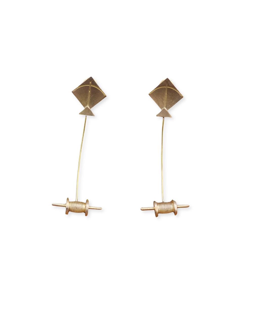 Kite • Brass Earrings
