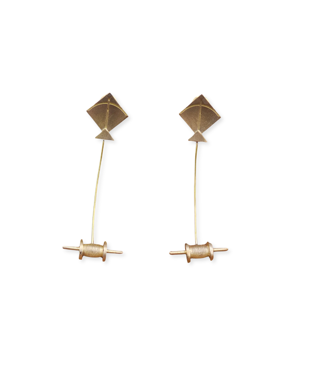 Kite • Brass Earrings