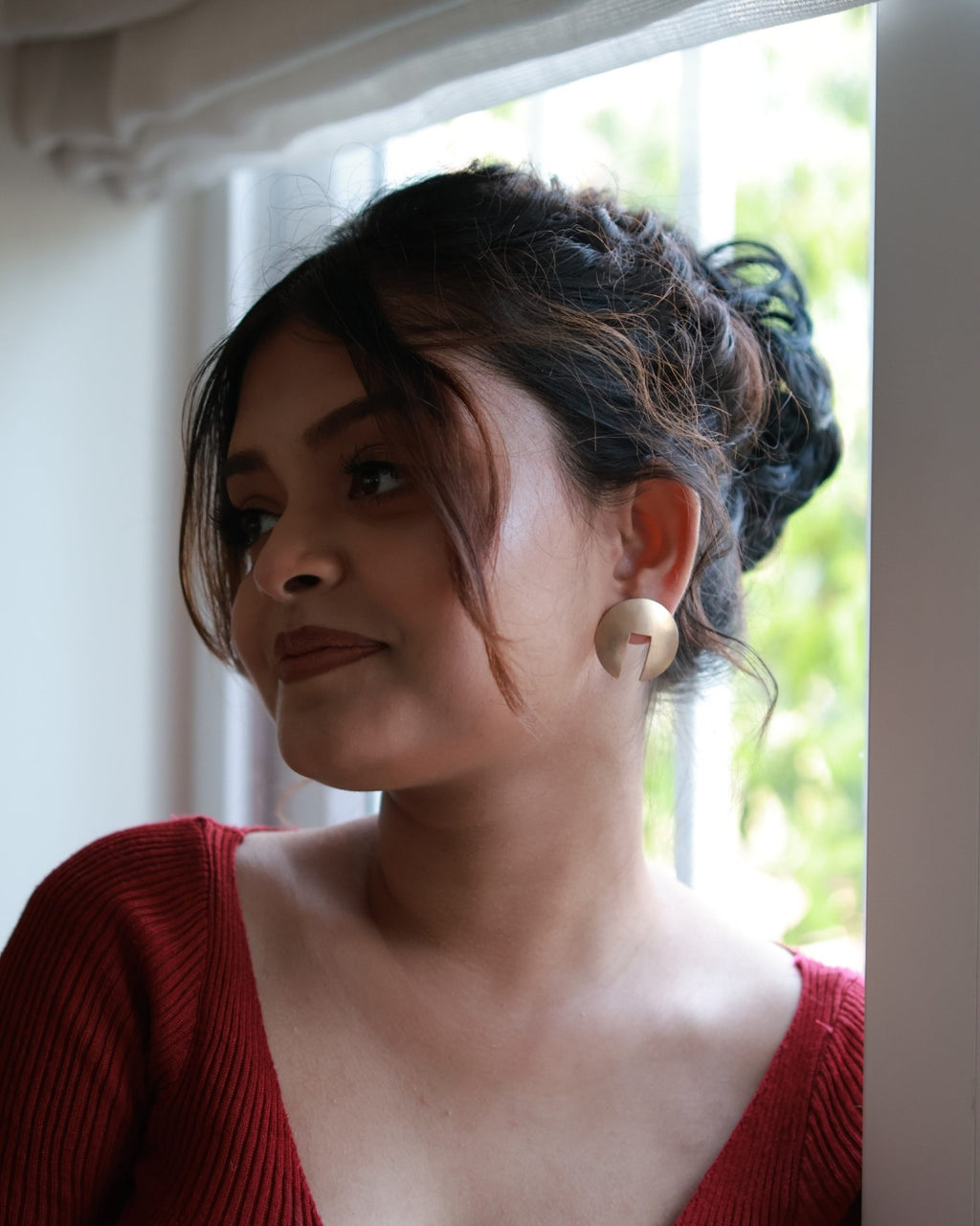 Door • Brass Studs Earrings