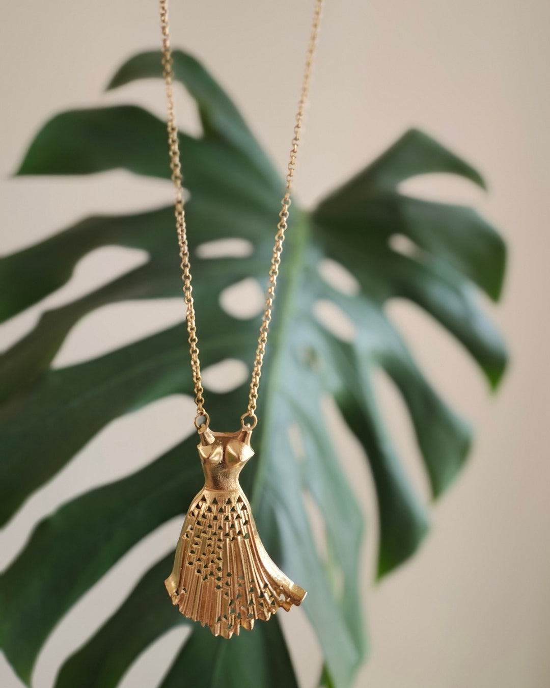 Gown • Brass Pendant with Chain