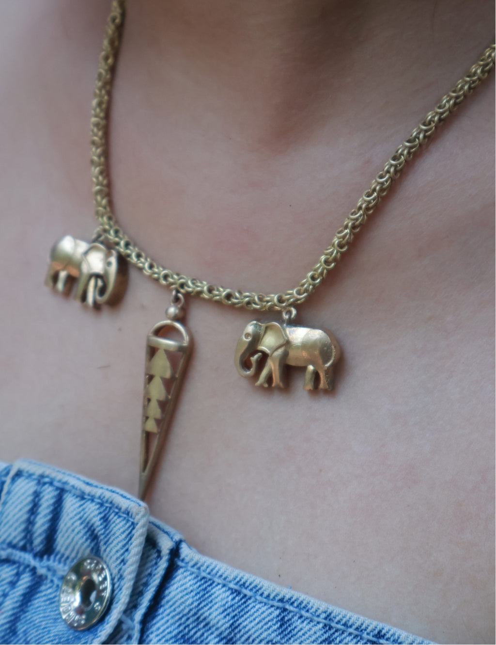 Nail • Brass Necklace