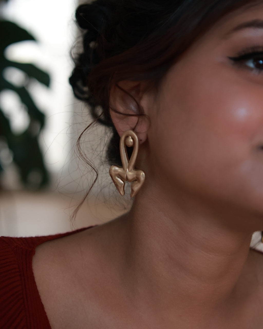Woman • Brass Earrings