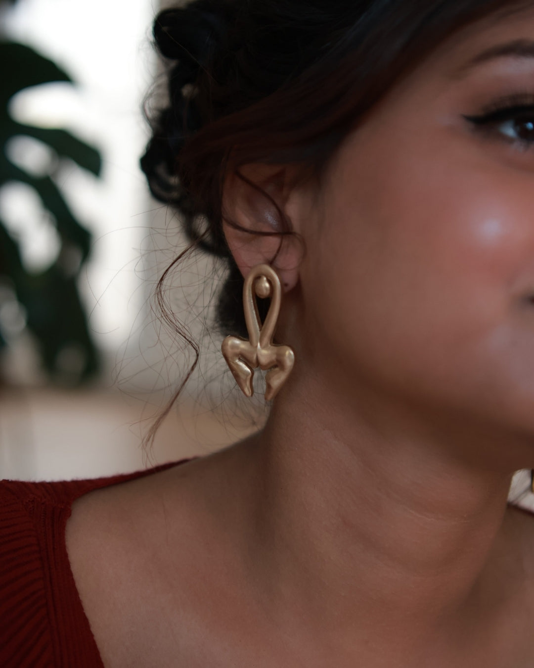Woman • Brass Earrings