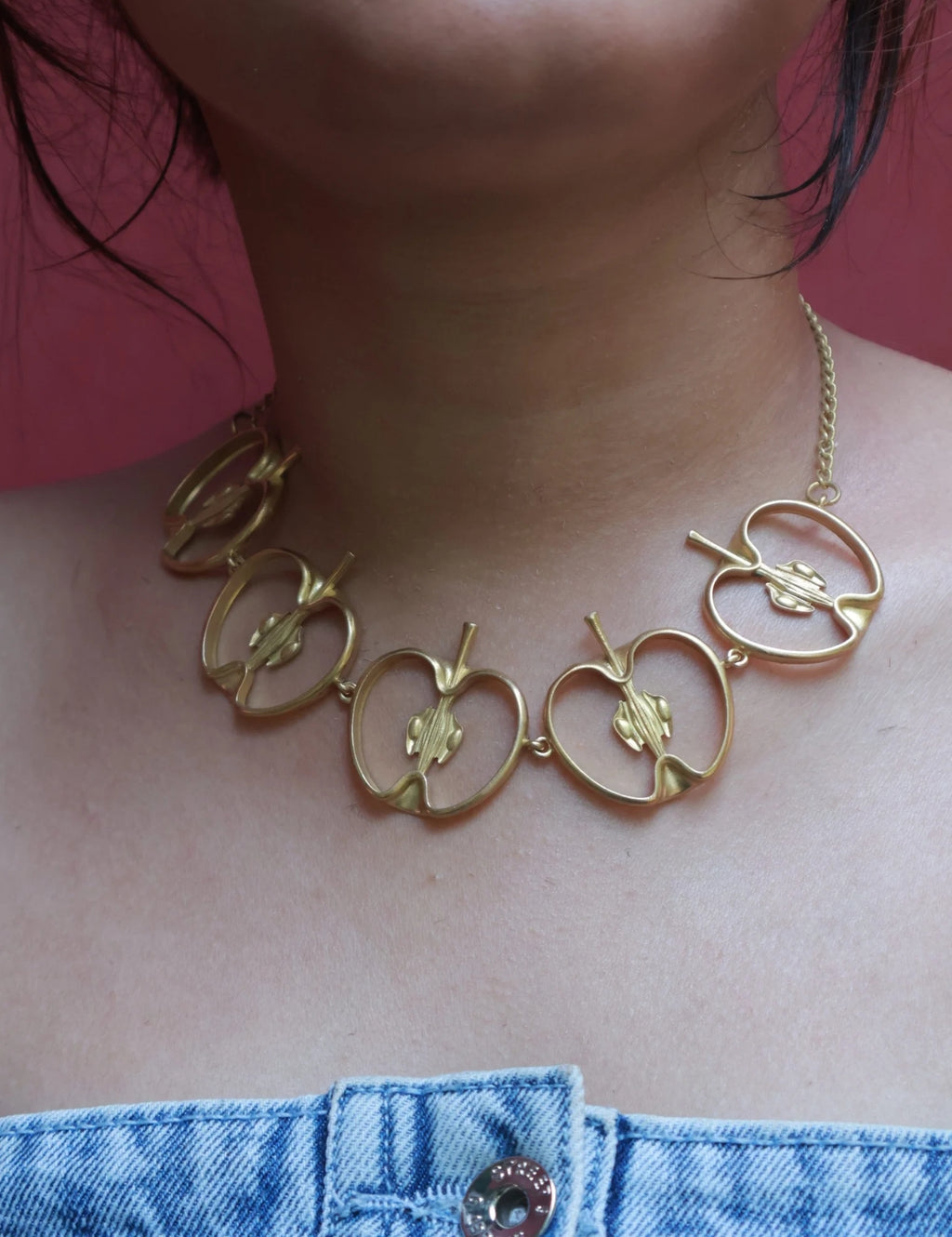 Apples • Brass Necklace