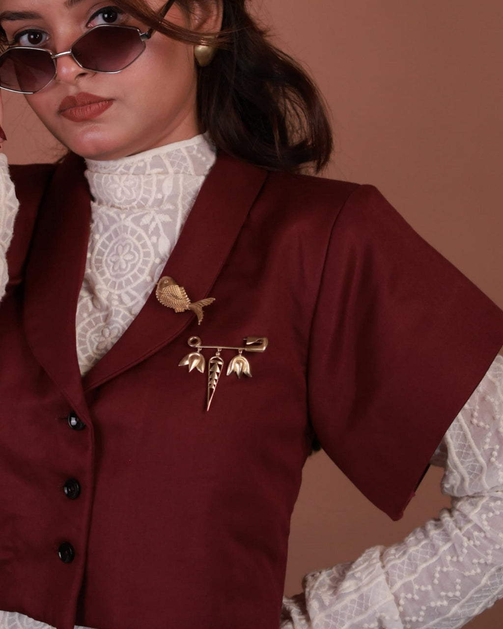 Safety Pin • Brass Brooch
