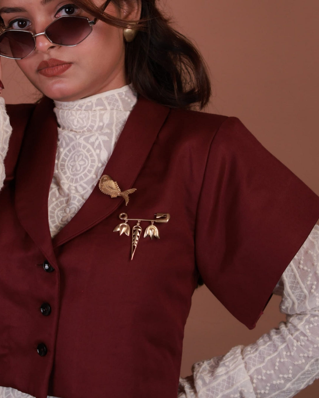 Safety Pin • Brass Brooch