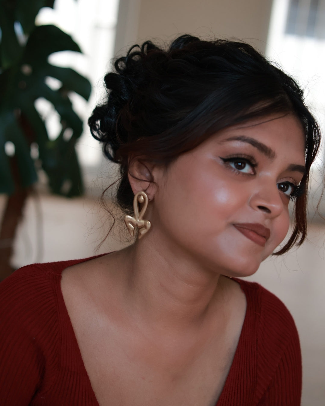 Woman • Brass Earrings