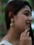 Braided Circles • Brass Earrings